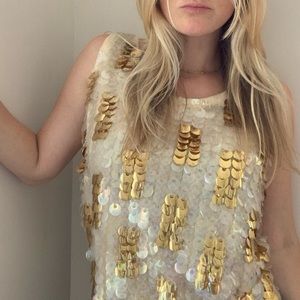 Vintage Sequined Top